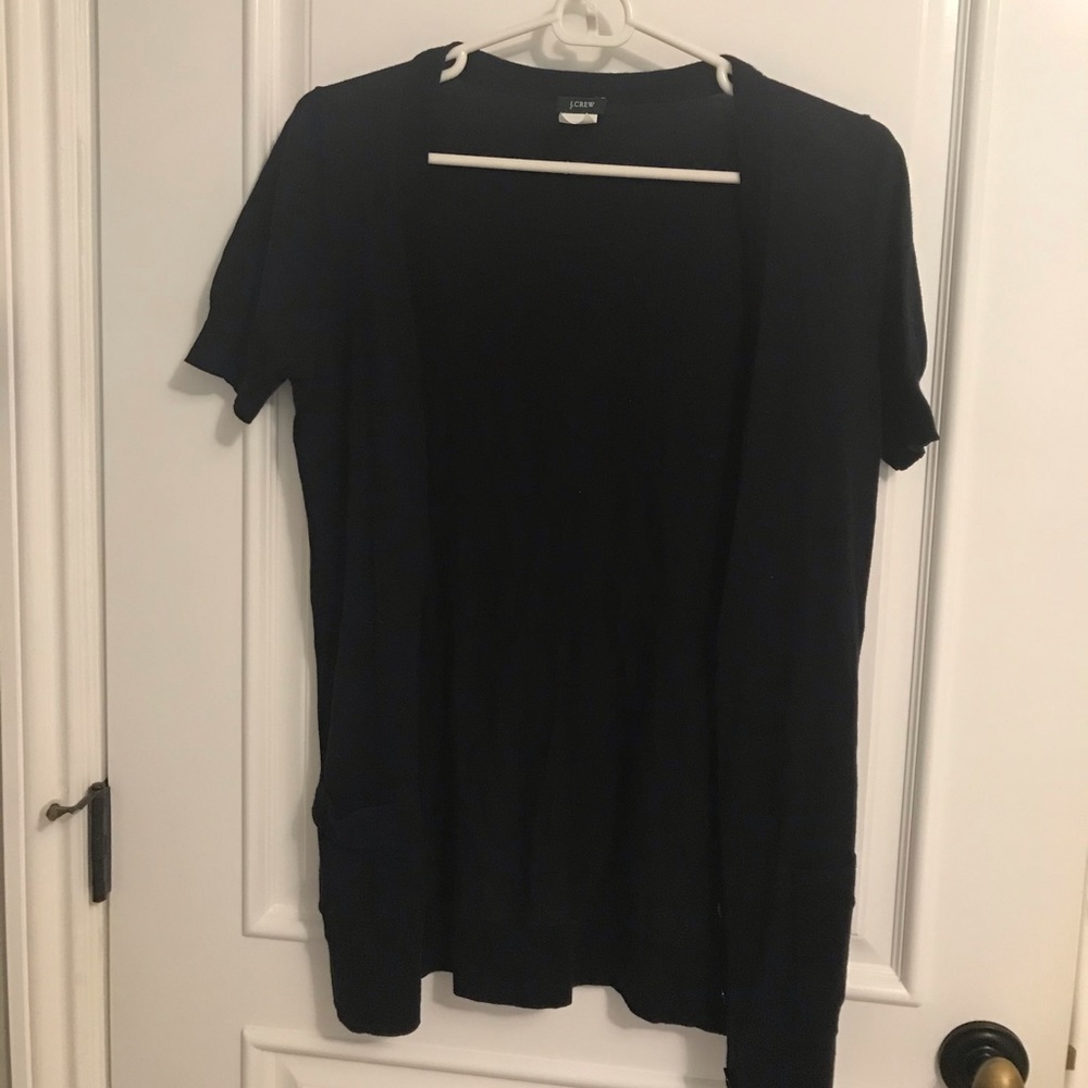 J Crew short sleeved cardigan sweater